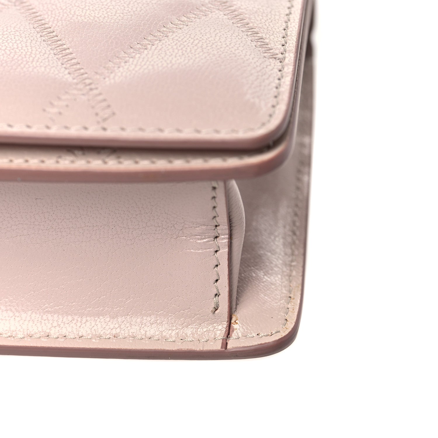 Givenchy Goatskin Quilted GV3 Strap Wallet Pale Pink 13 of 13