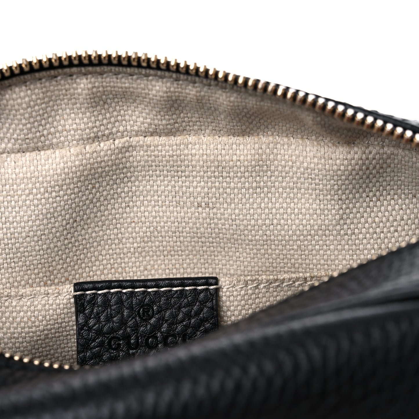 Pebbled Calfskin Small Soho Disco Bag Black