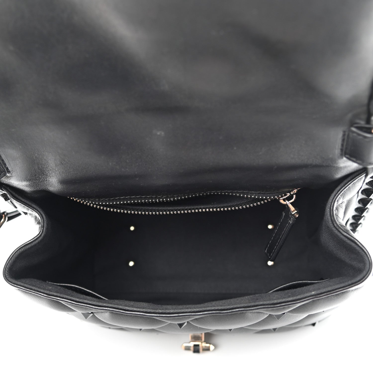 Valentino Garavani Nappa Monochrome Medium Candystud Top Handle Bag Black 5 of 17