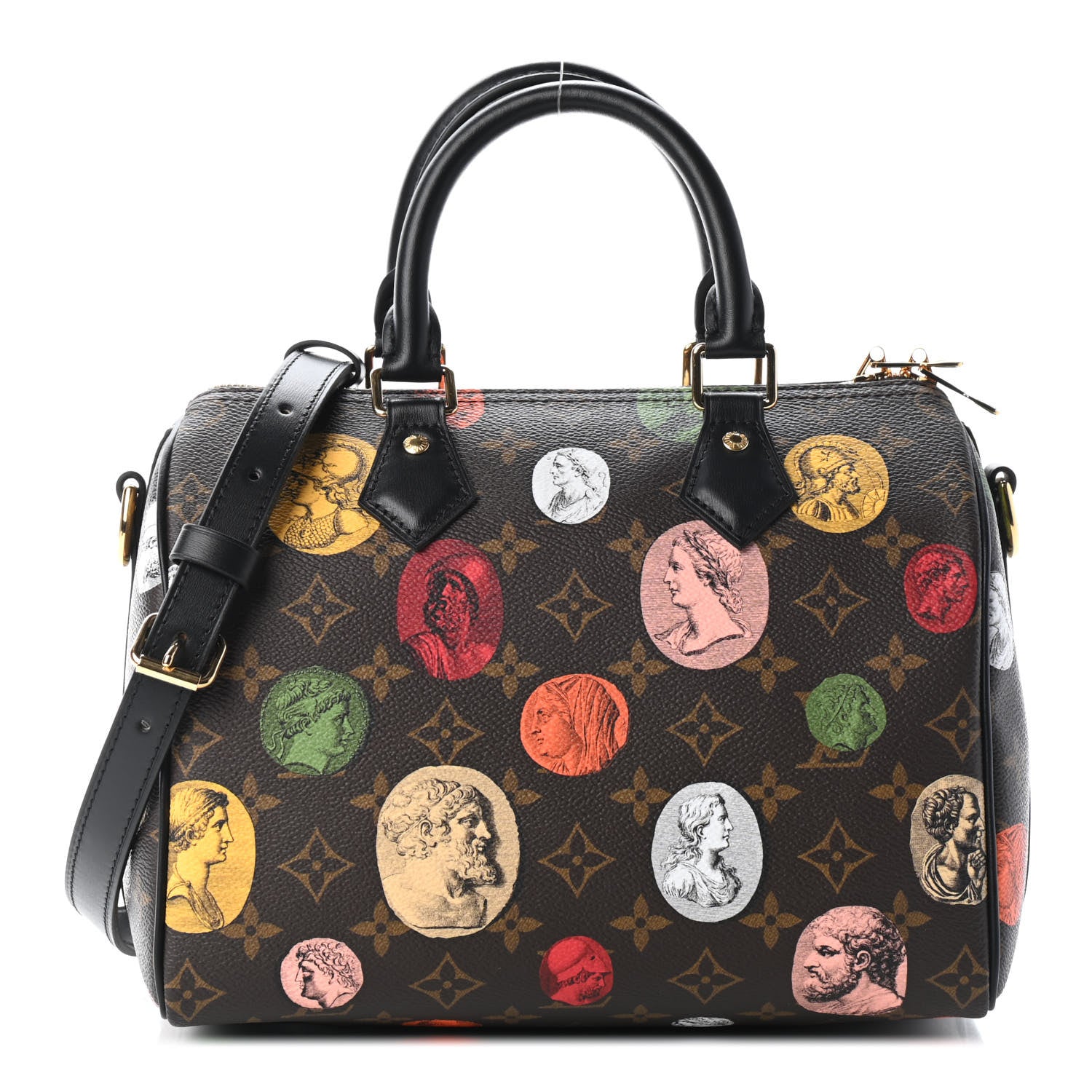 Louis Vuitton X FORNASETTI Monogram Cameo Speedy Bandouliere 25 1 of 8