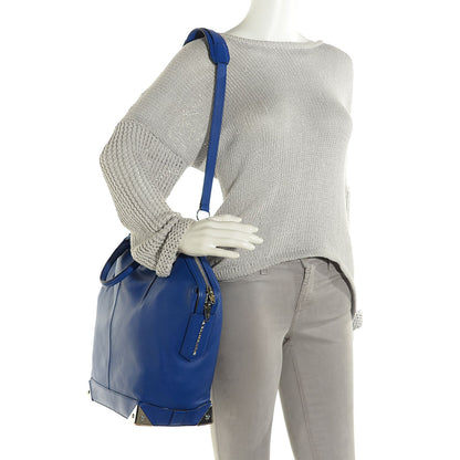 Alexander Wang Calfskin Large Emile Azure Silver Hardware 2 of 8