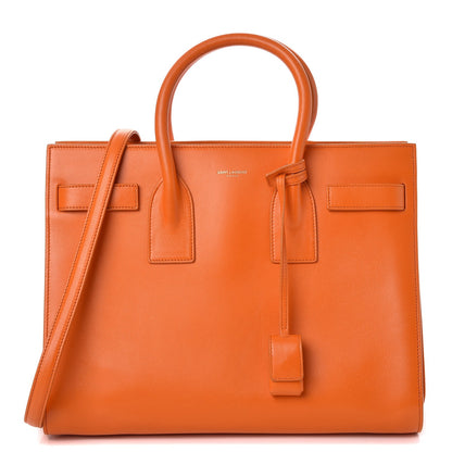 Saint Laurent Calfskin Small Sac De Jour Mandarine 1 of 13