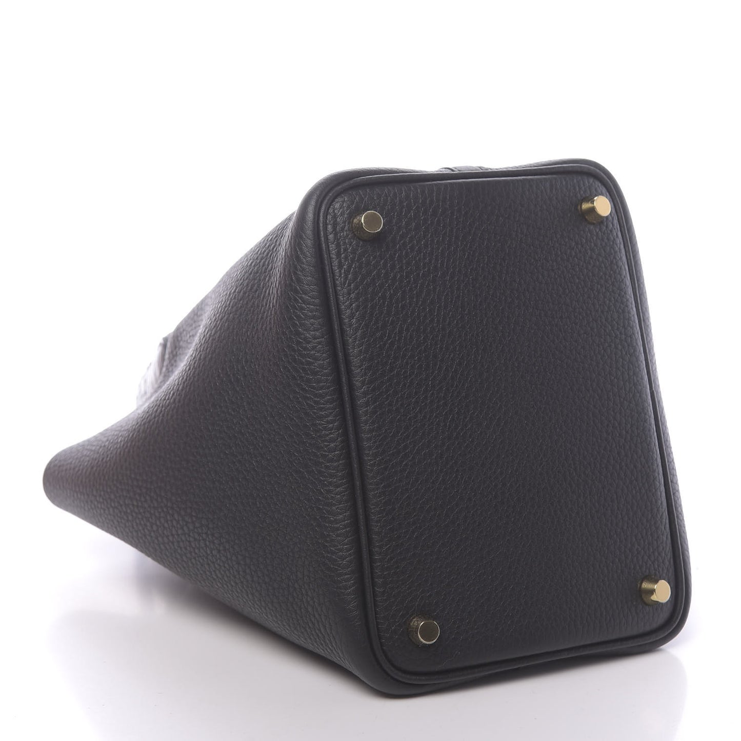 Taurillon Clemence Matte Alligator Picotin Lock Touch 18 PM Black