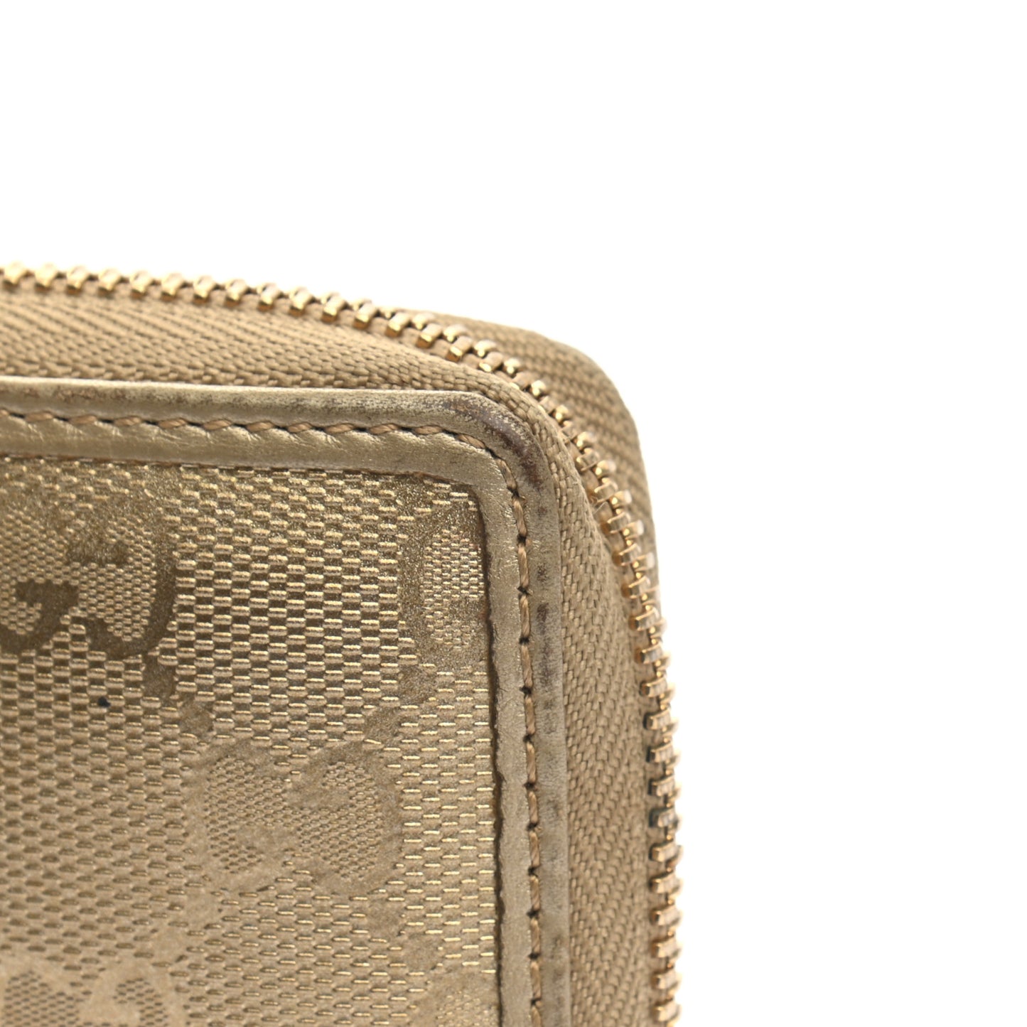 Imprime Monogram GG Pierce Zip Around Wallet Gold