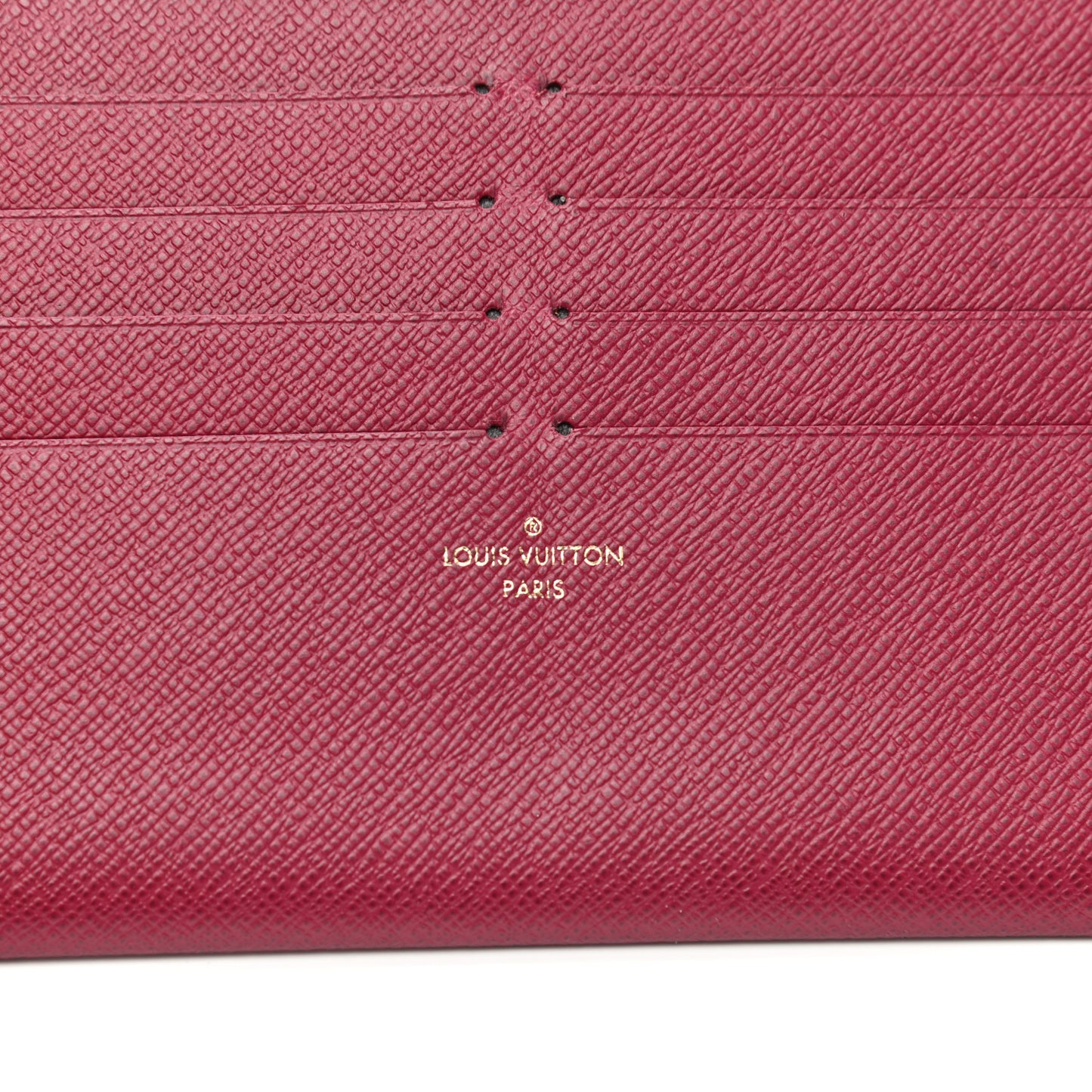 Calfskin Felicie Card Holder Insert Fuchsia