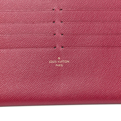 Louis Vuitton Calfskin Felicie Card Holder Insert Fuchsia 6 of 7