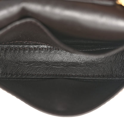 Fendi Glazed Fabric FF 1974 Nano Baguette Charm Mogano Panna 5 of 14