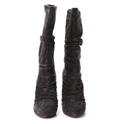 Christian Louboutin Veau Velours Piros 120 Boot 38 Africa 2 of 10
