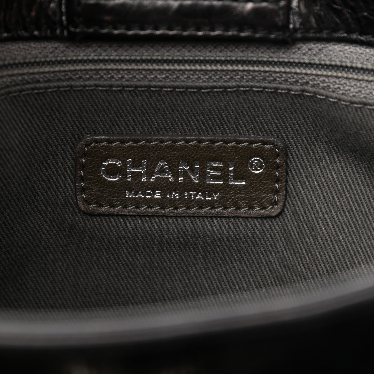Chanel Glazed Calfskin Quilted Large New Portobello Tote Black 5 of 12