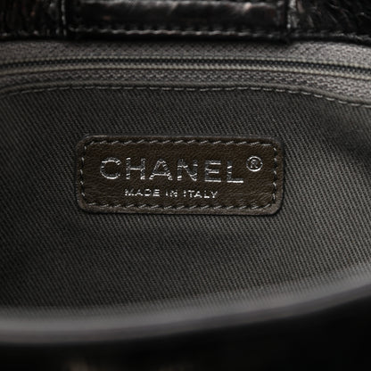 Chanel Glazed Calfskin Quilted Large New Portobello Tote Black 5 of 12