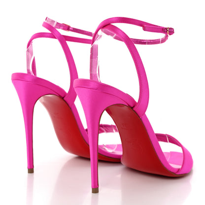 Christian Louboutin Satin Loubigirl 100 Sandals 38 Pink 4 of 13