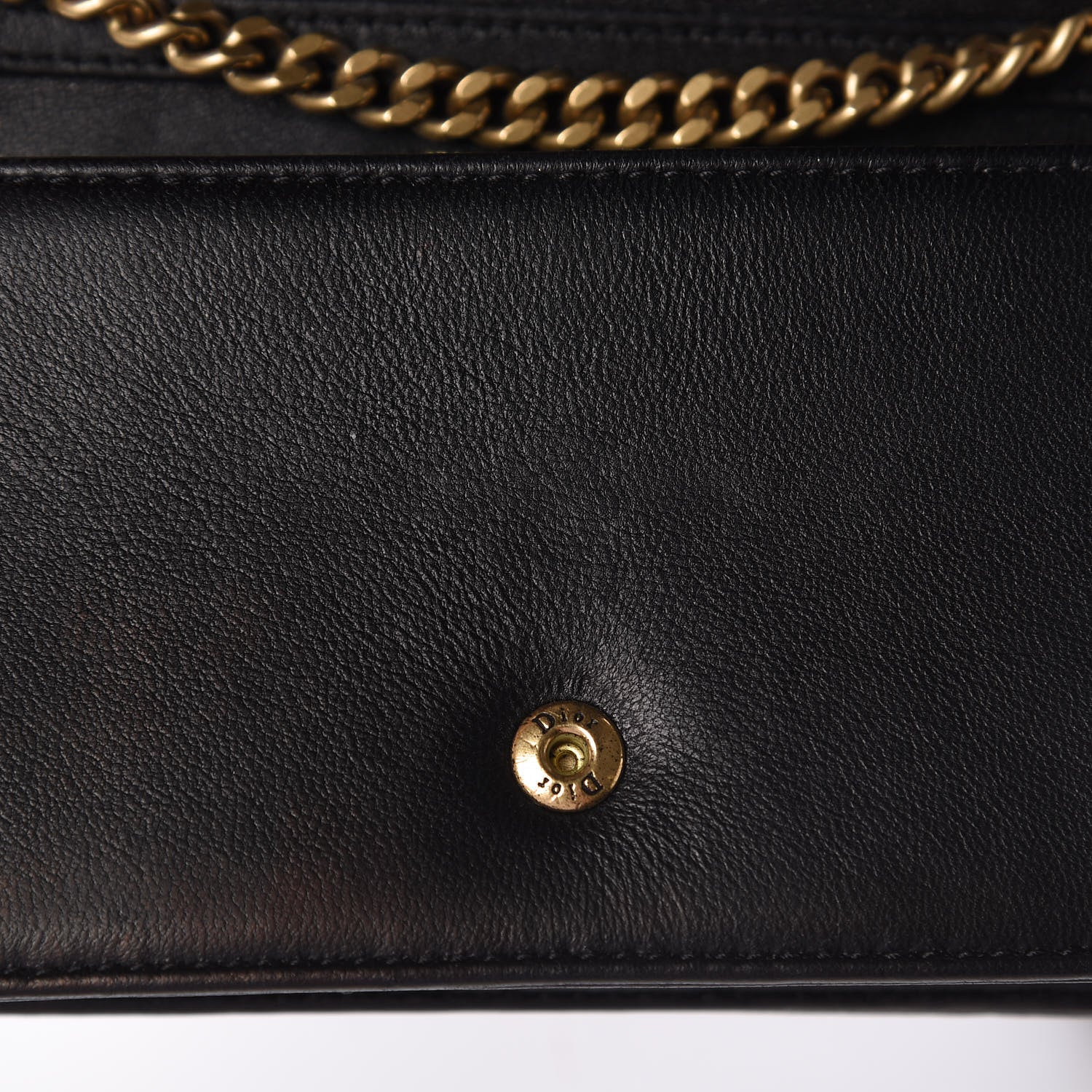 Christian Dior Lambskin Studded Micro Diorama Flap Bag Black 13 of 16