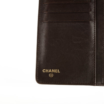 Chanel Metallic Python Yen Wallet Bronze 6 of 8
