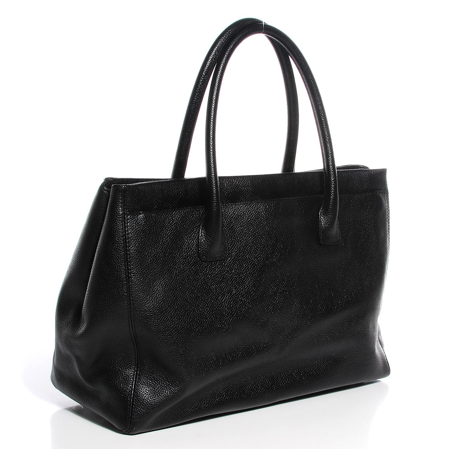 Chanel Calfskin Cerf Shopper Tote Black 3 of 7