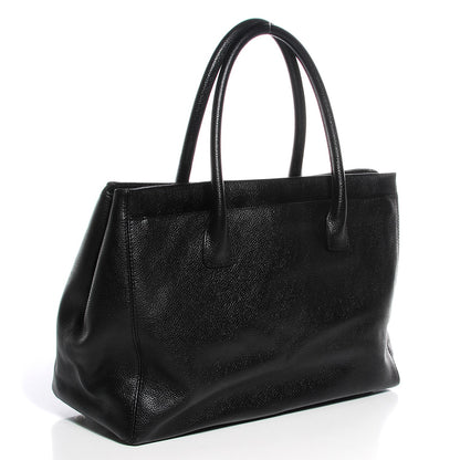 Chanel Calfskin Cerf Shopper Tote Black 3 of 7