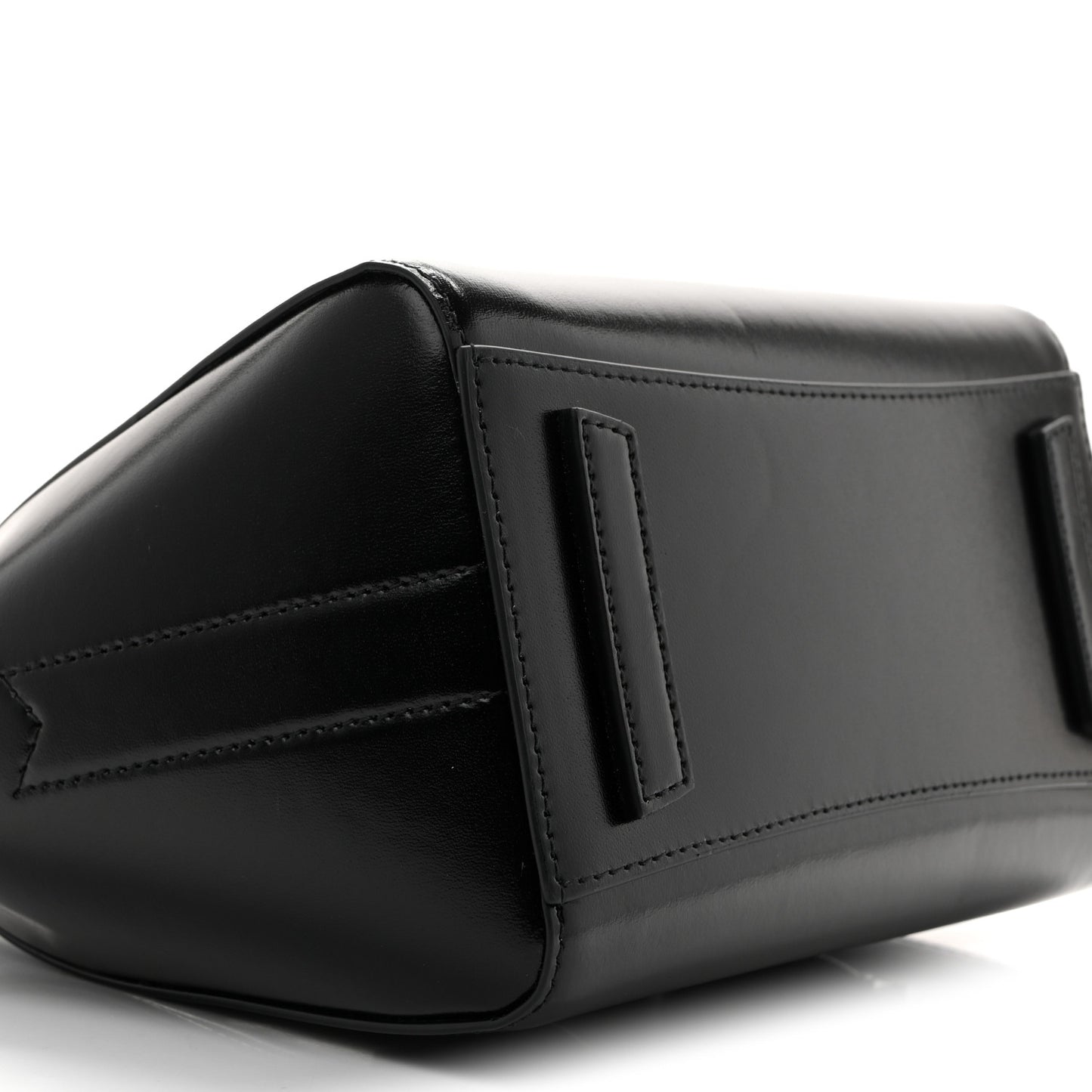Box Calfskin Mini Lock Antigona Shoulder Bag Black