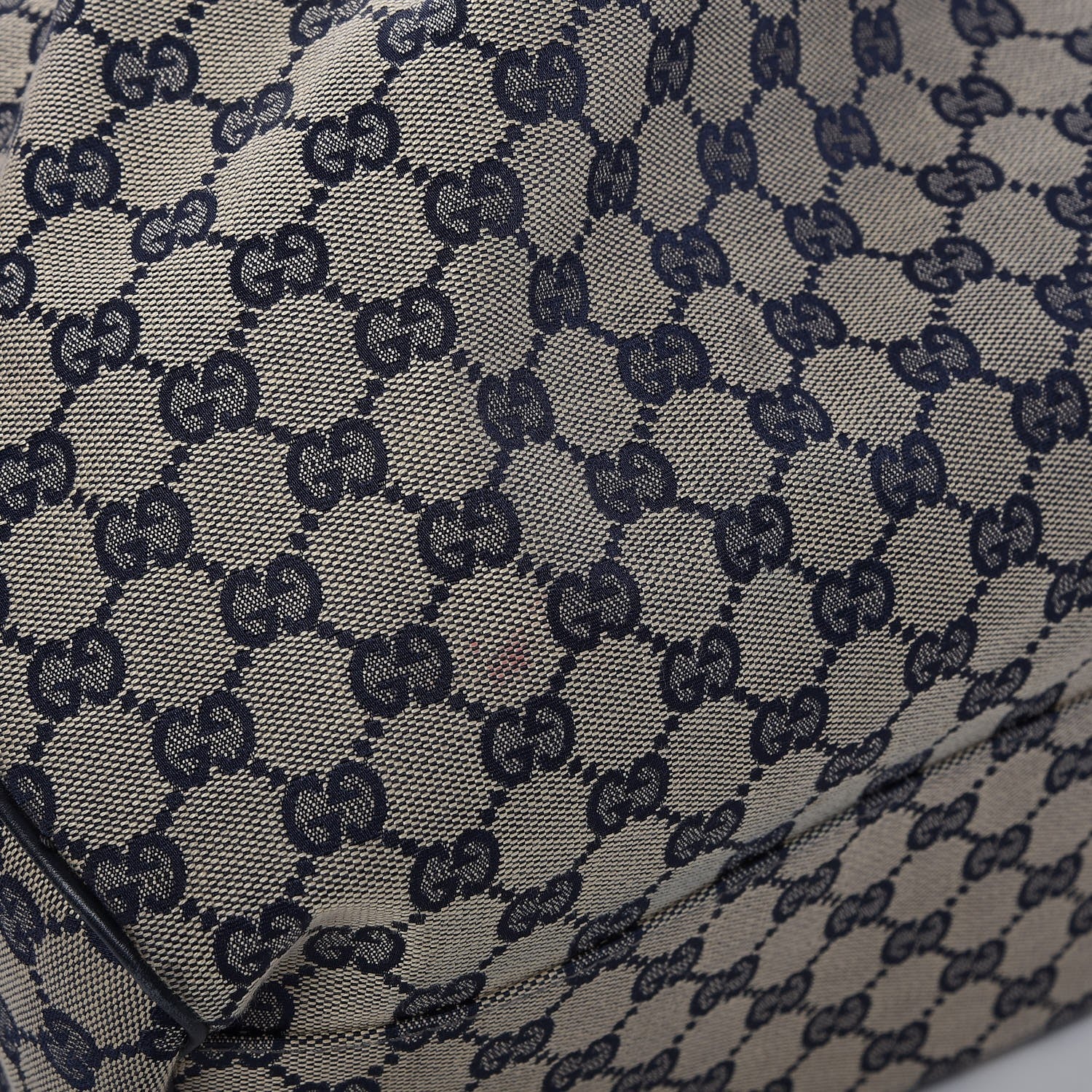 Gucci Monogram Calfskin Large Sukey Tote Beige Blue 9 of 9