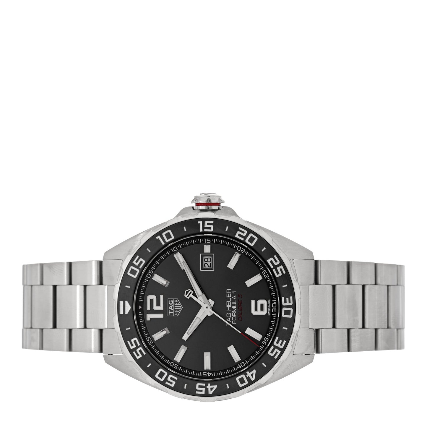 Stainless Steel 43mm Formula 1 Calibre 5 Automatic Watch Black WAZ2011