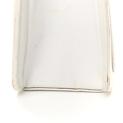 Chanel Caviar Quilted Flap Shoulder Bag White 14 of 14