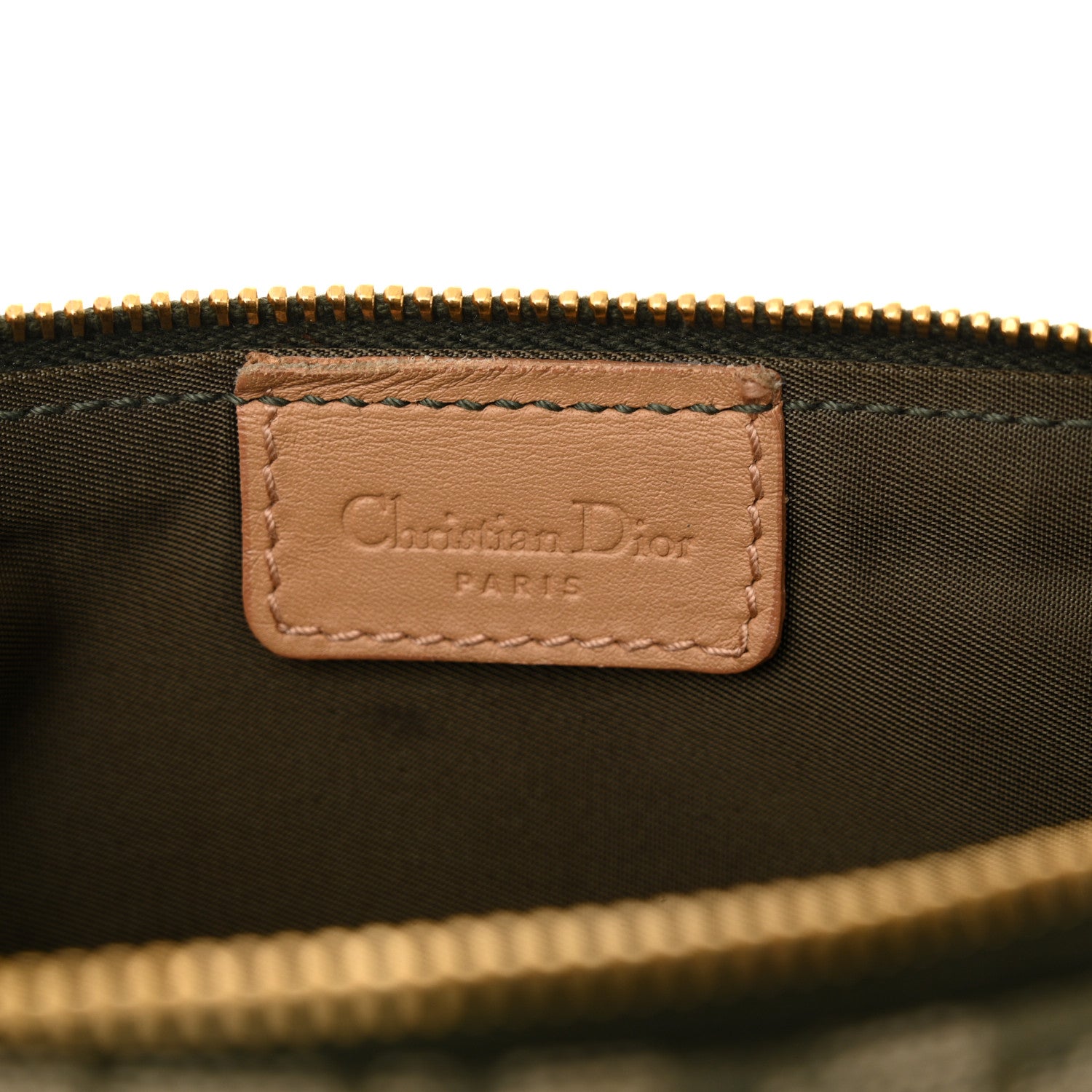 Christian Dior Monogram Mini Saddle Pochette Green 6 of 10