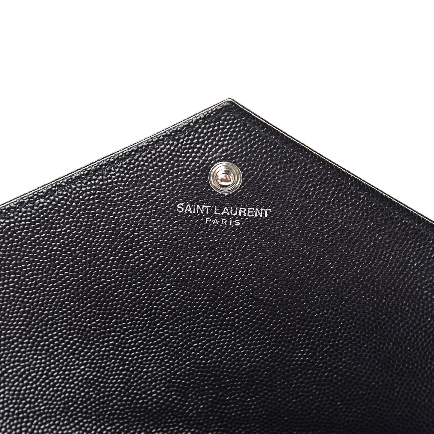 Grain De Poudre Matelasse Chevron Monogram Chain Wallet Black
