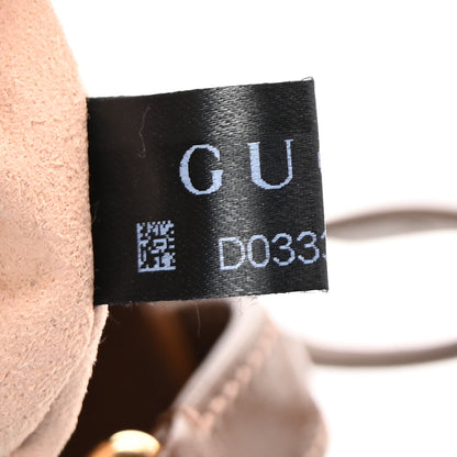 Gucci GG Supreme Monogram Azalea Calfskin Web Mini Jackie 1961 Hobo Beige Ebony Brown Sugar 7 of 10