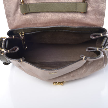 Chloe Metallic Calfskin Medium Elsie Satchel Gold Green 5 of 7