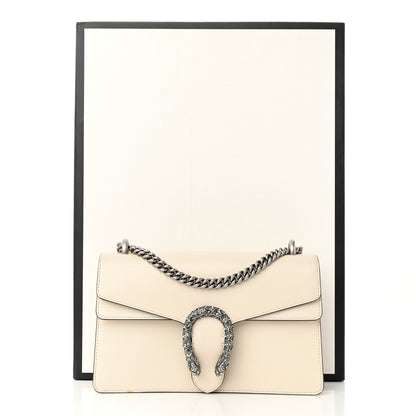 Gucci Textured Calfskin Crystal Small Dionysus Shoulder Bag Mystic White 14 of 14