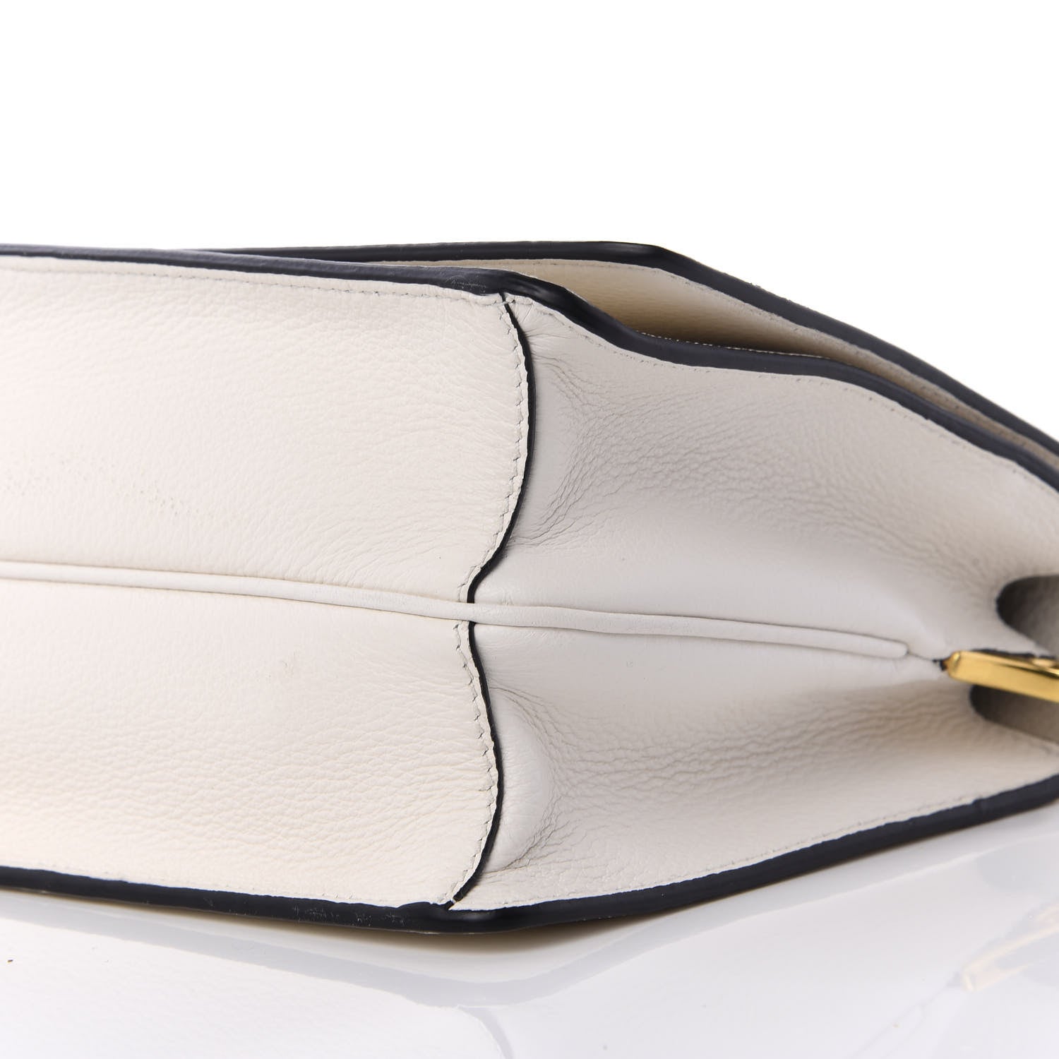Prada Vitello Daino Flap Crossbody Bianco 6 of 8