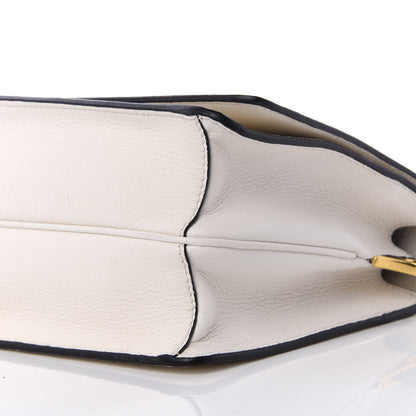 Prada Vitello Daino Flap Crossbody Bianco 6 of 8