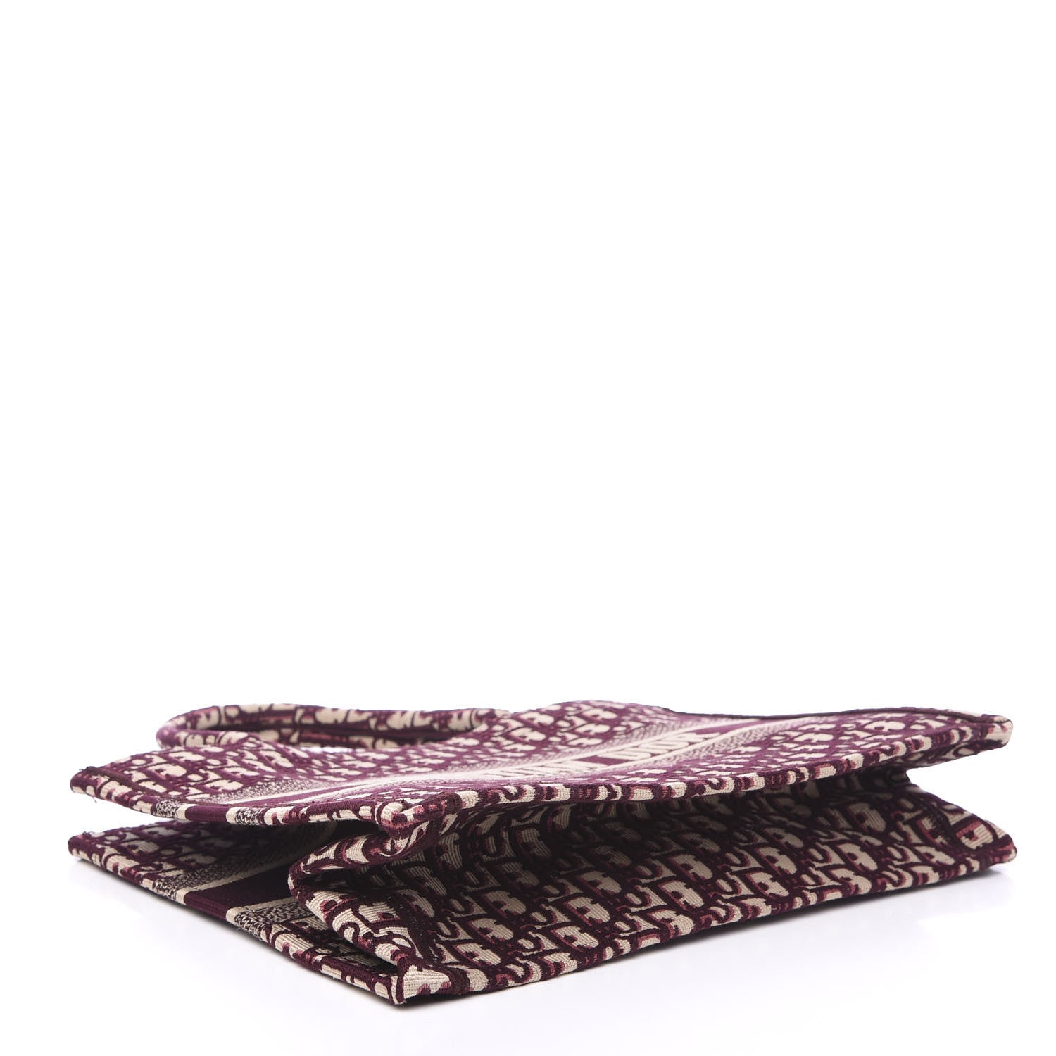 Christian Dior Oblique Medium Book Tote Burgundy Multicolor 3 of 10