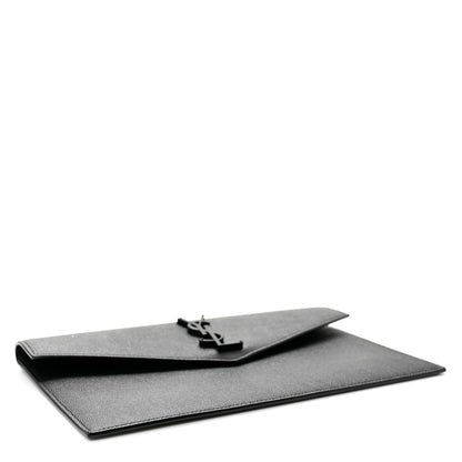 Saint Laurent Grain De Poudre Monogram Uptown Pouch Black 4 of 8