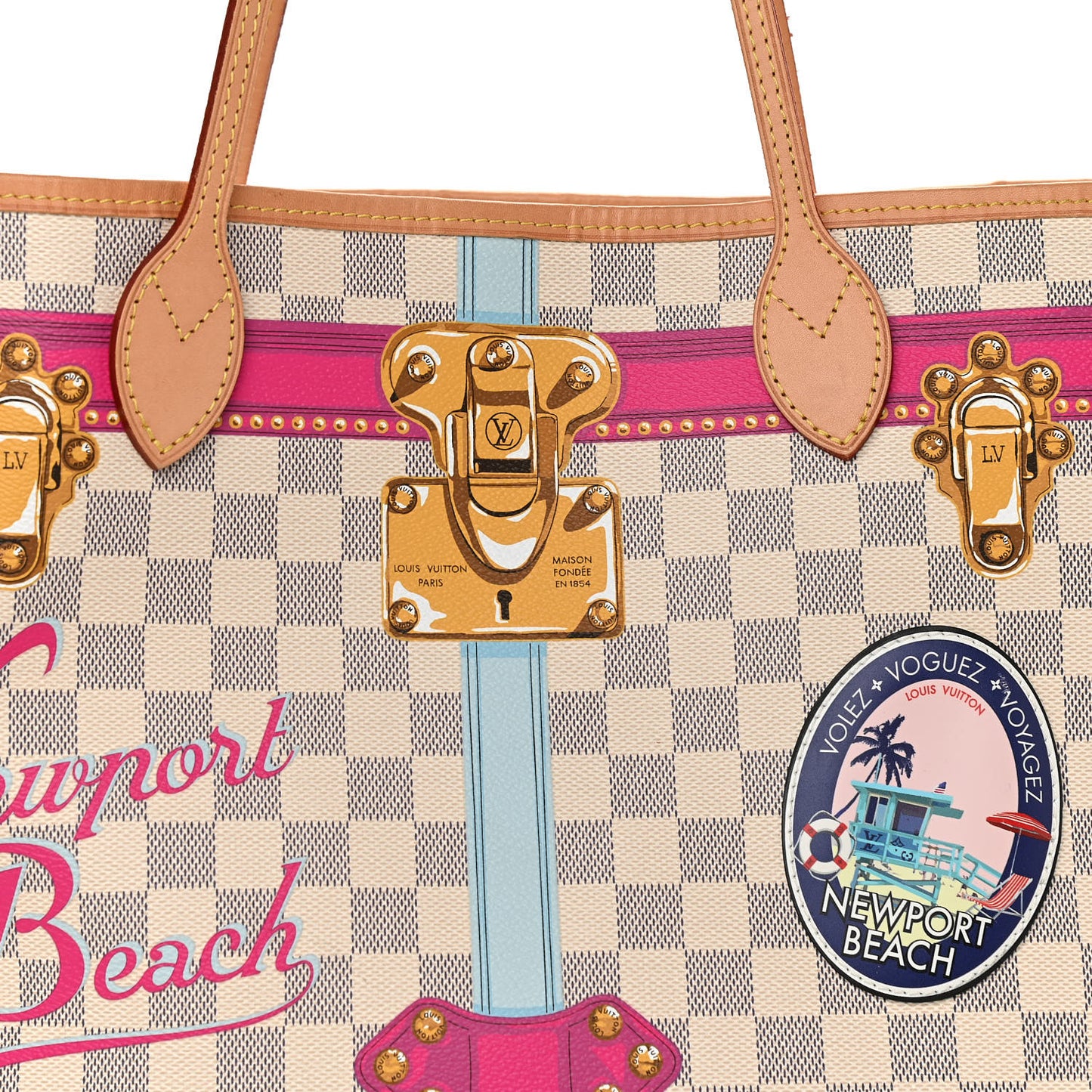 Damier Azur Summer Trunks Newport Beach Neo Neverfull MM