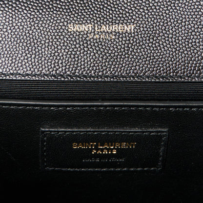 Saint Laurent Grain De Poudre Monogram Cassandre Clutch Black 6 of 11