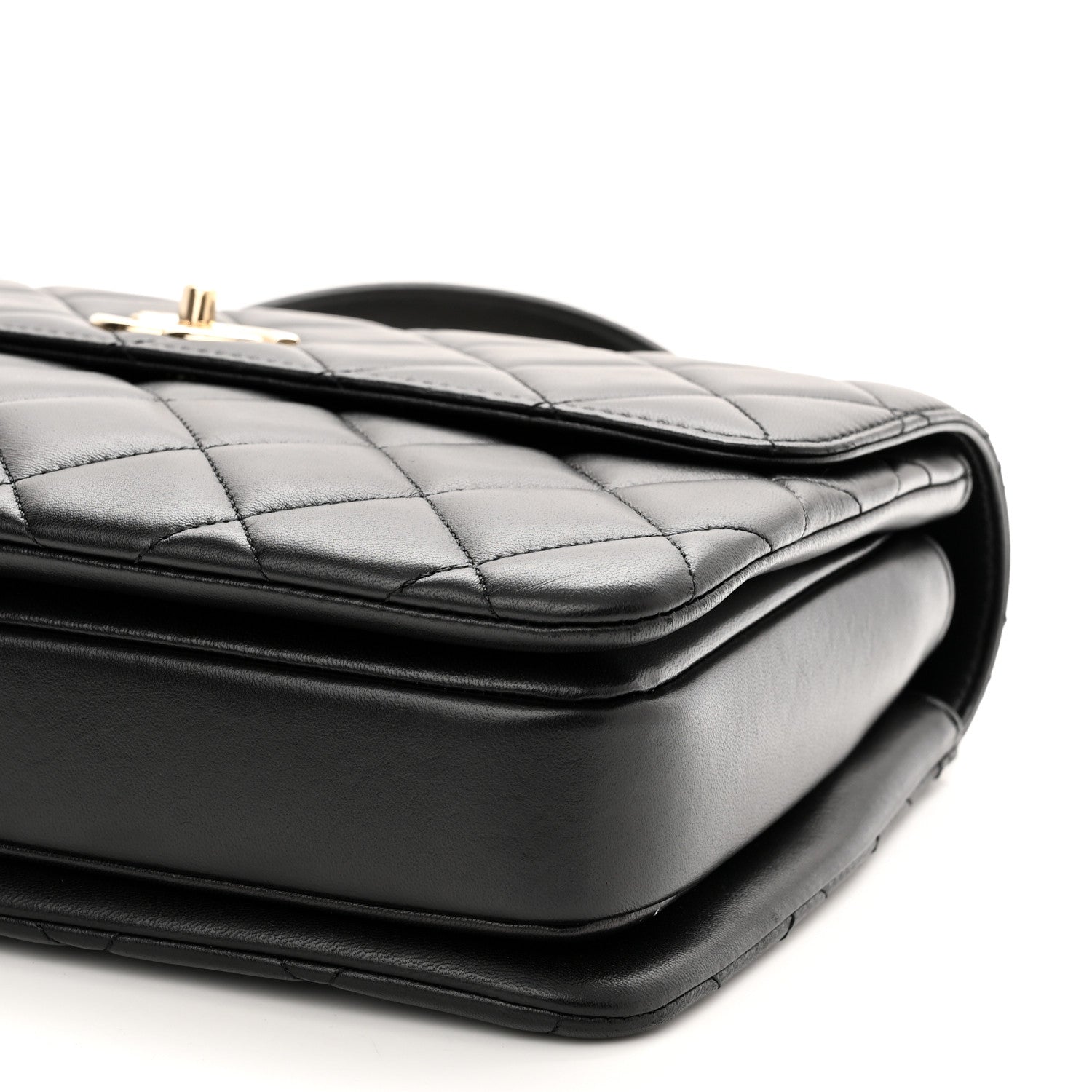 Chanel Lambskin Quilted Medium Trendy CC Flap Dual Handle Bag Black 10 of 13