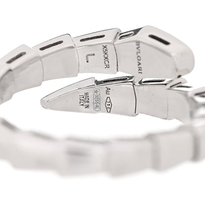 Bulgari 18K White Gold Serpenti Viper Ring L 5 of 6