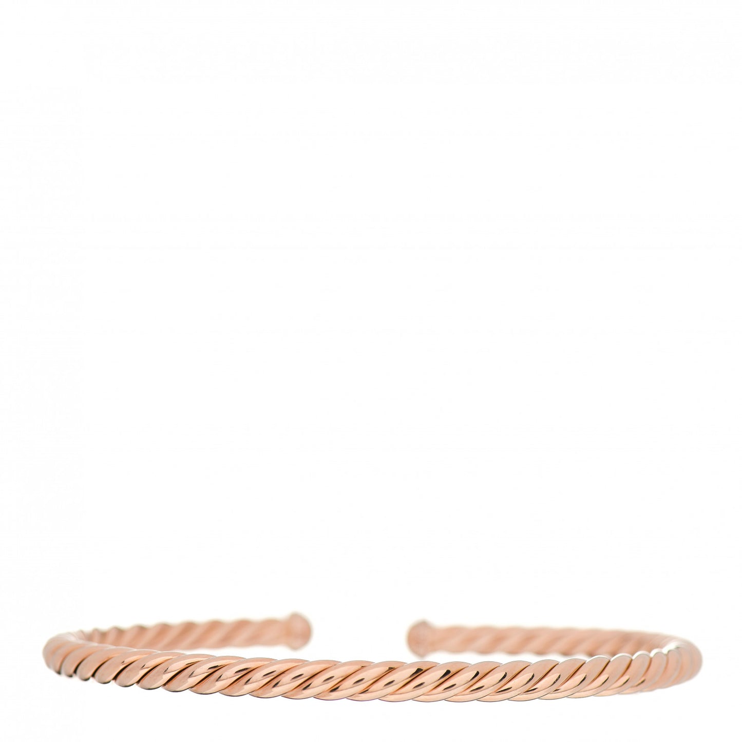 18K Rose Gold 4mm Cablespira Bracelet