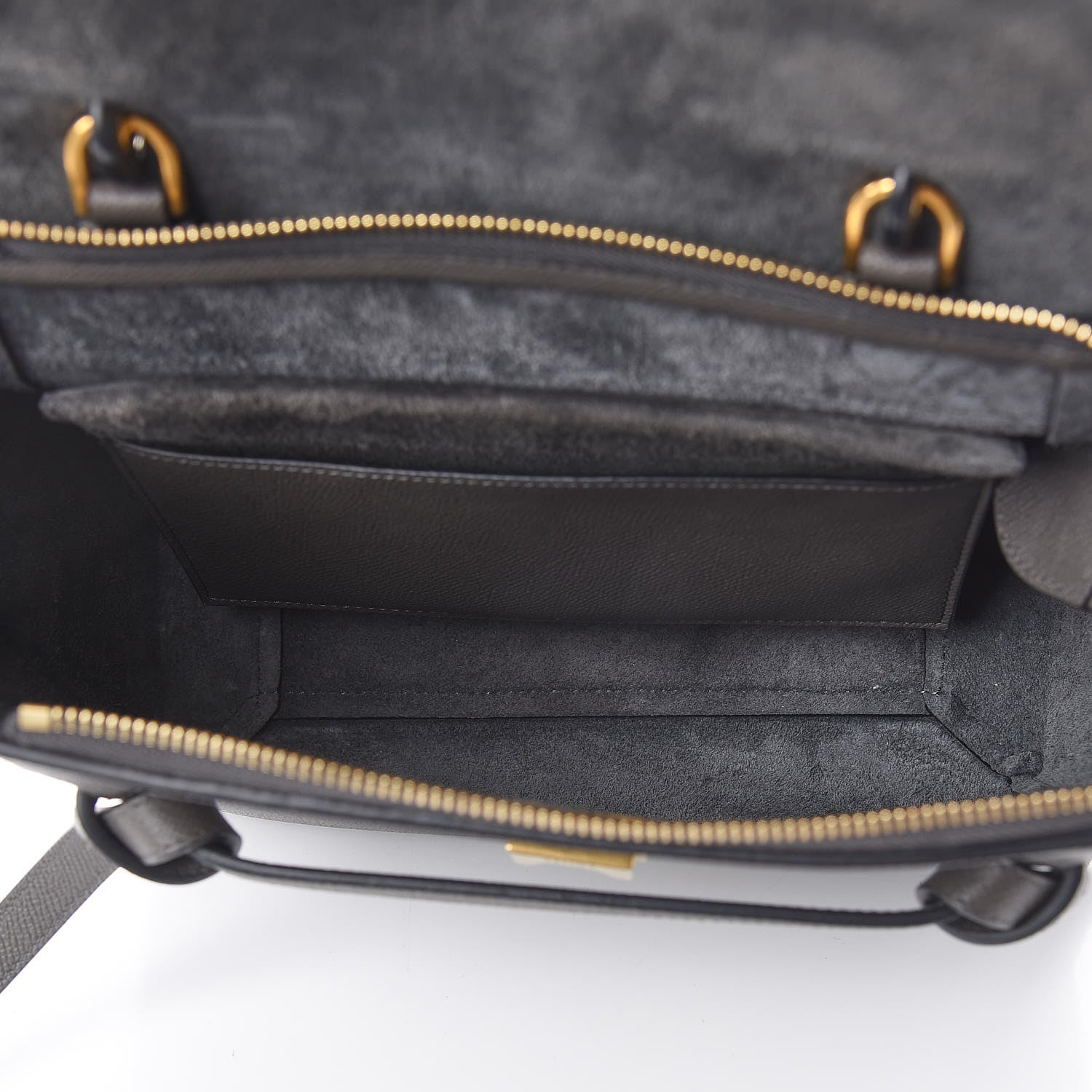Celine Grained Calfskin Micro Belt Bag Grey 4 of 7