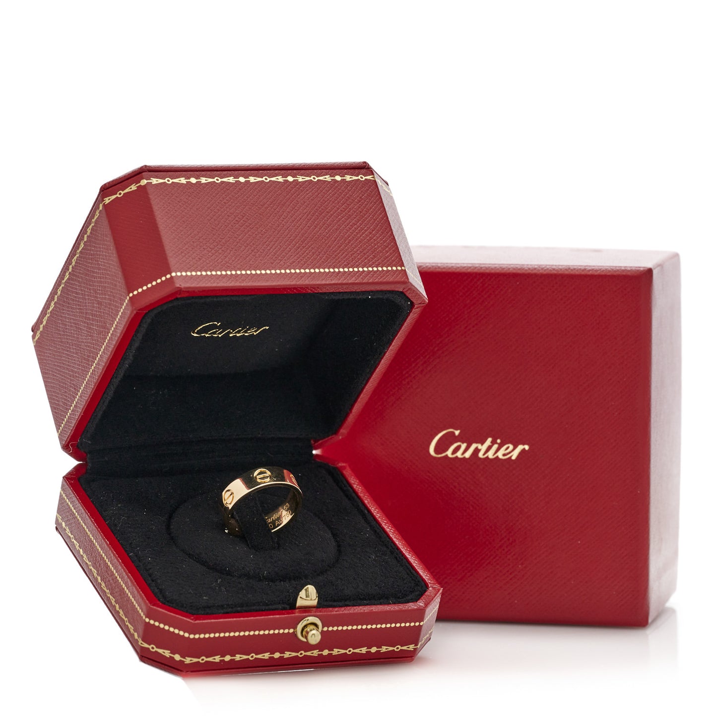 18K Yellow Gold 5.5mm LOVE Ring 53 6.25