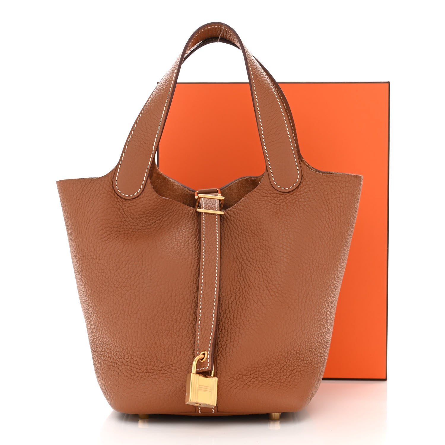 Hermes Taurillon Clemence Picotin Lock 18 PM Gold 11 of 11