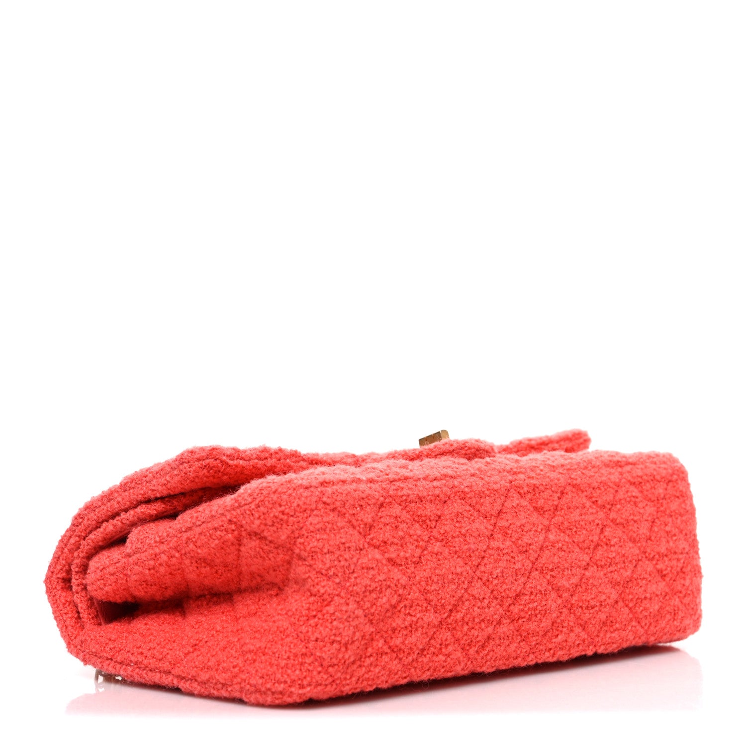 Chanel Wool Tweed Quilted 2.55 Reissue 225 Flap Coral 3 of 9