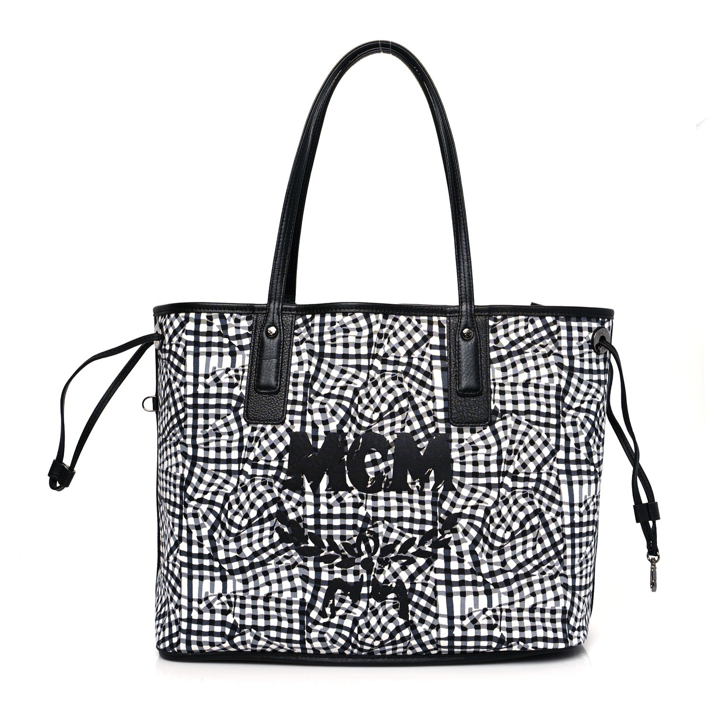 Visetos Medium Reversible Shopping Tote Black
