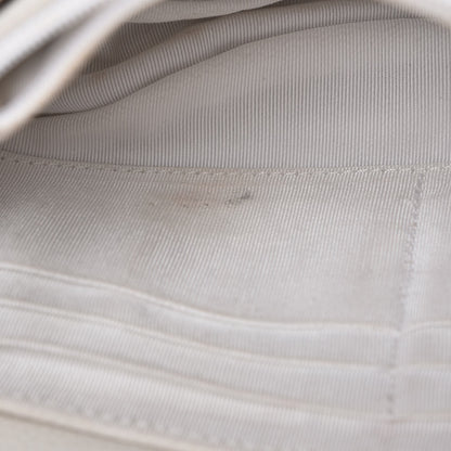 Chanel Caviar Half Moon Wallet On Chain WOC White 6 of 14
