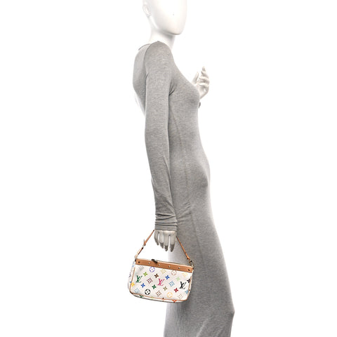 Monogram Multicolor Pochette Accessories White
