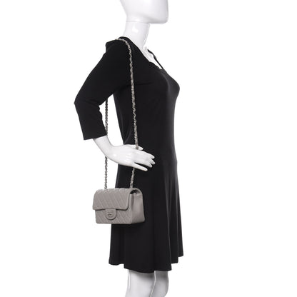 Chanel Lambskin Quilted Mini Rectangular Flap Grey 2 of 10