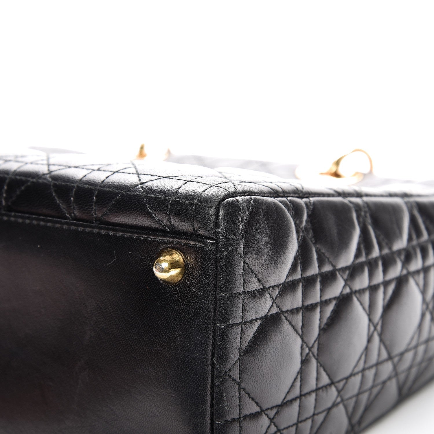 Christian Dior Lambskin Cannage Large Lady Dior Black 12 of 12