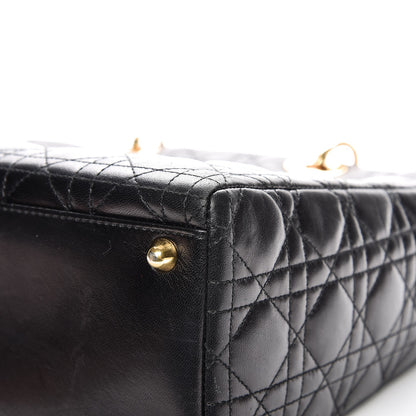 Christian Dior Lambskin Cannage Large Lady Dior Black 12 of 12