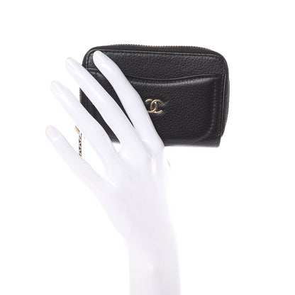 Chanel Grained Calfskin Neo Executive Zip Coin Purse Black 2 of 9