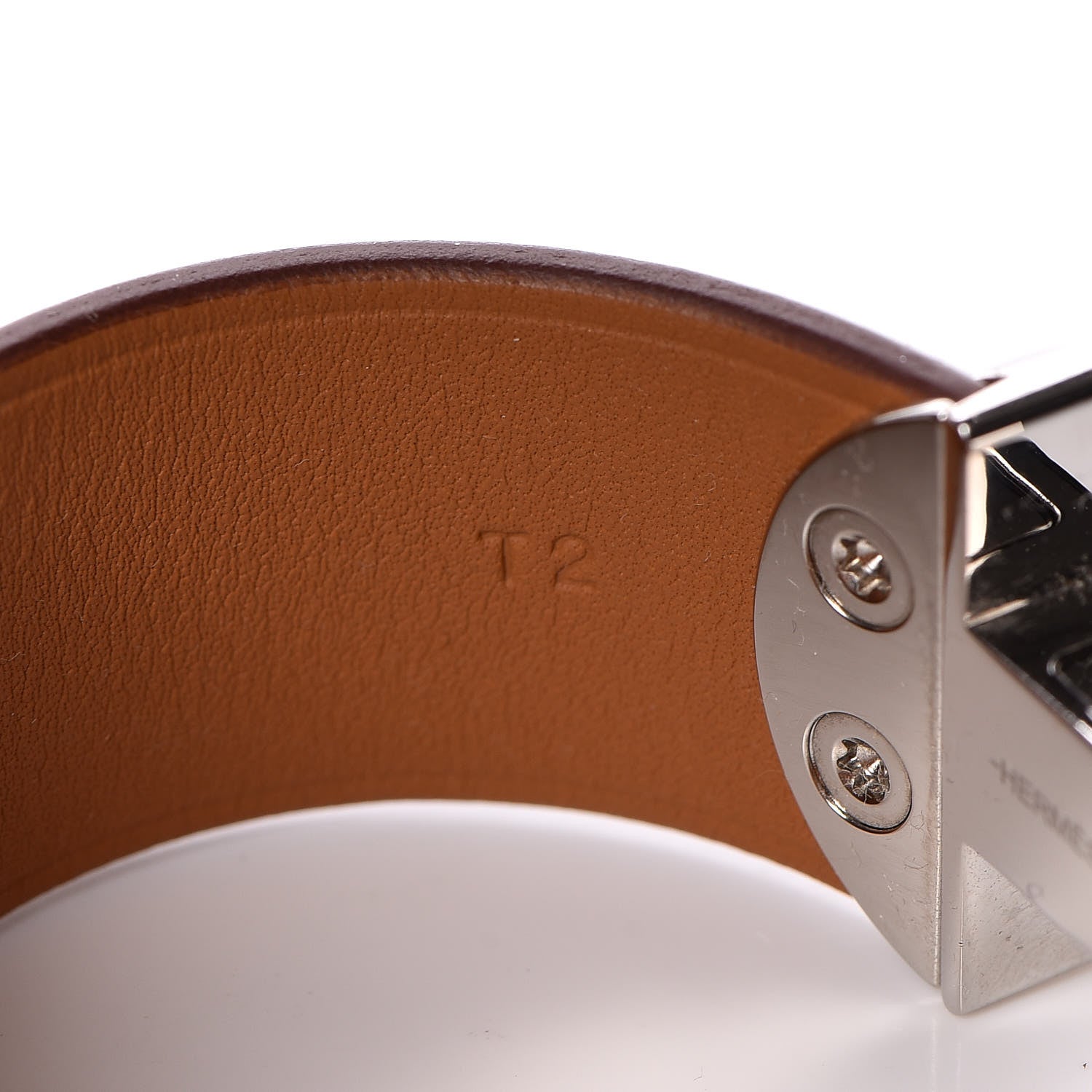 Hermes Barenia 2002 Bracelet T2 Fauve Orange 6 of 7