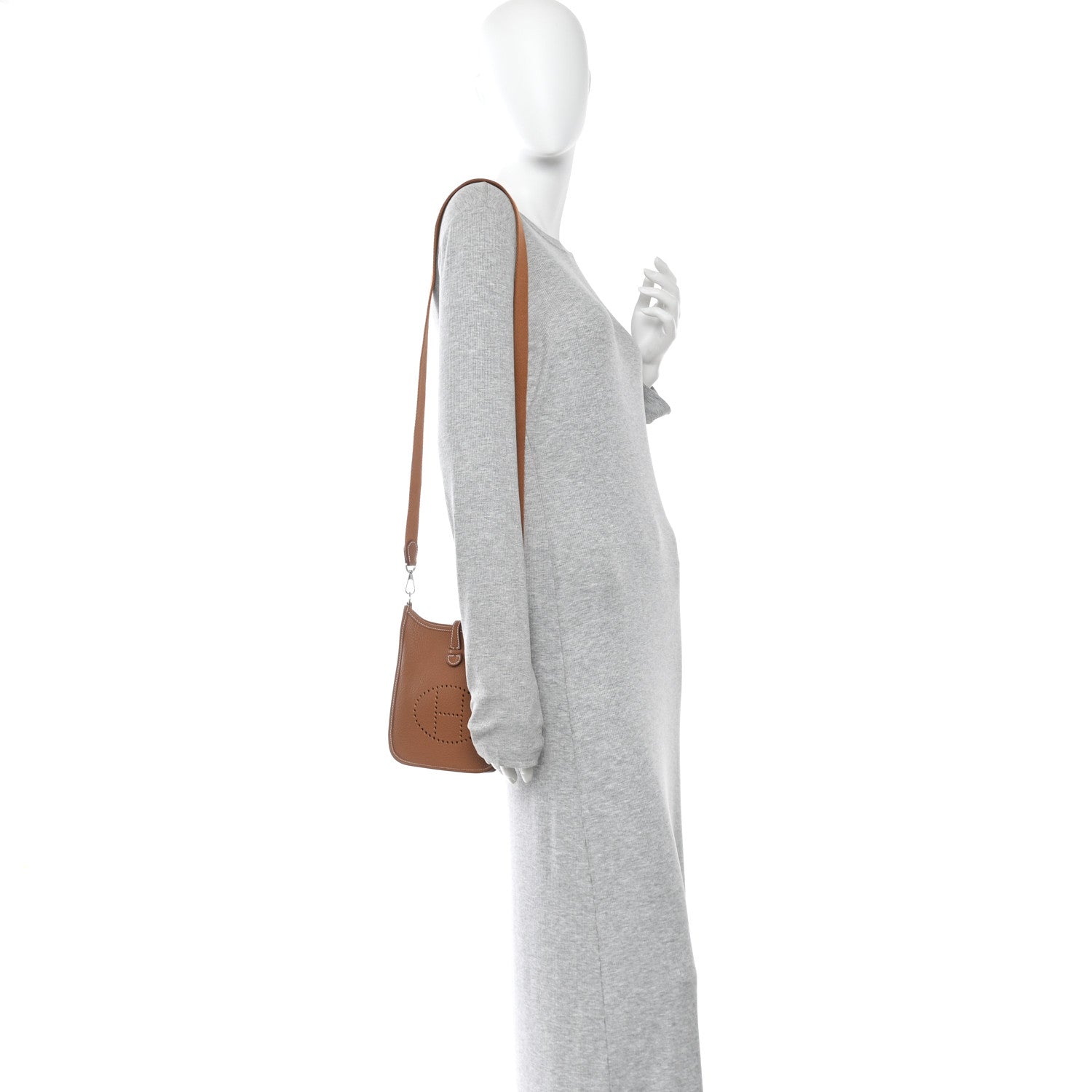 Hermes Taurillon Clemence Evelyne TPM Gold 2 of 9